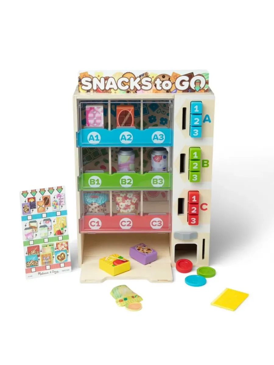 Деревянный вендинговый автомат для игры в снеки Sort, Stock & Select Melissa and Doug — мульти