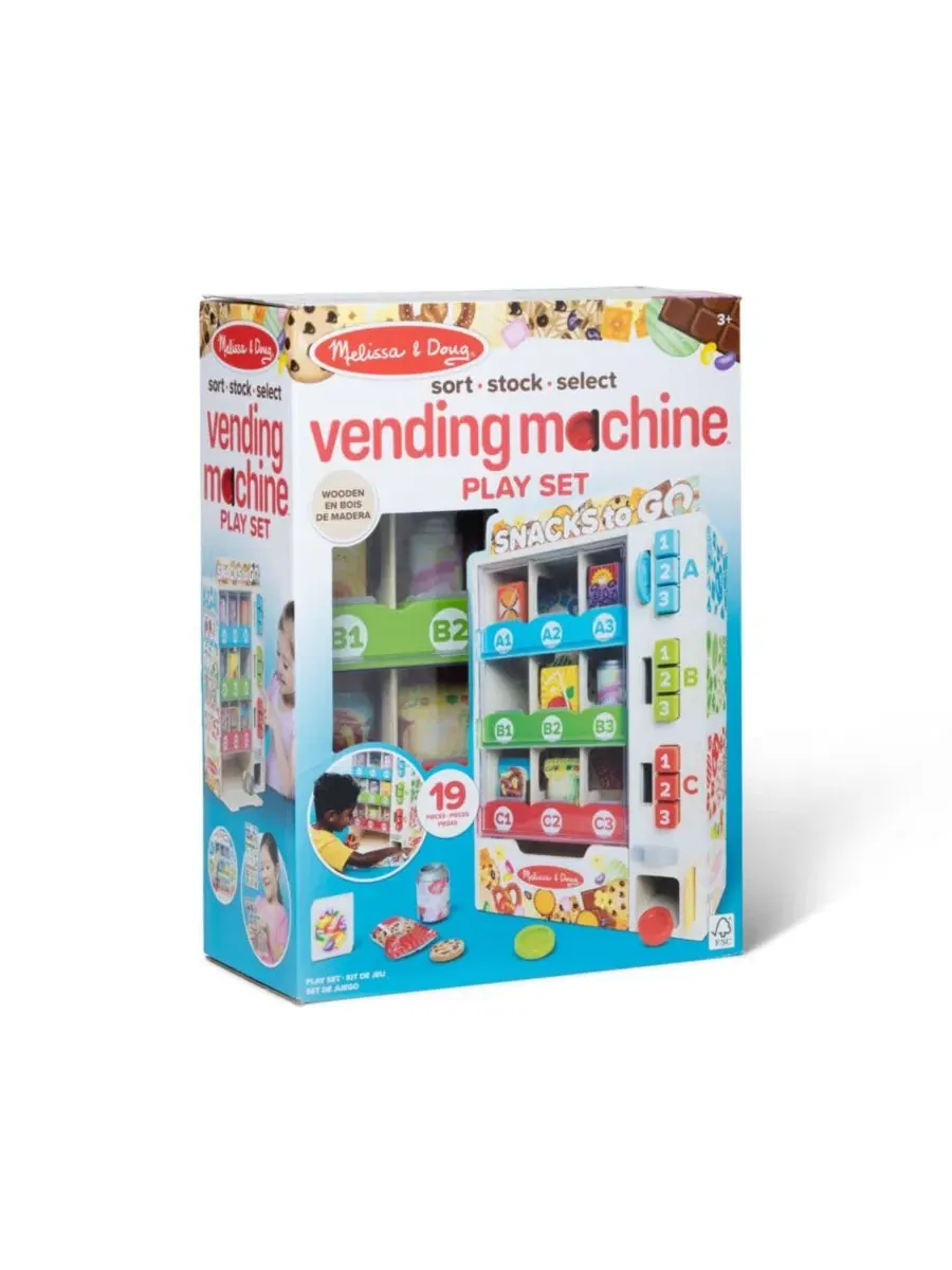 Деревянный вендинговый автомат для игры в снеки Sort, Stock & Select Melissa and Doug — изображение 2 из 3, мульти