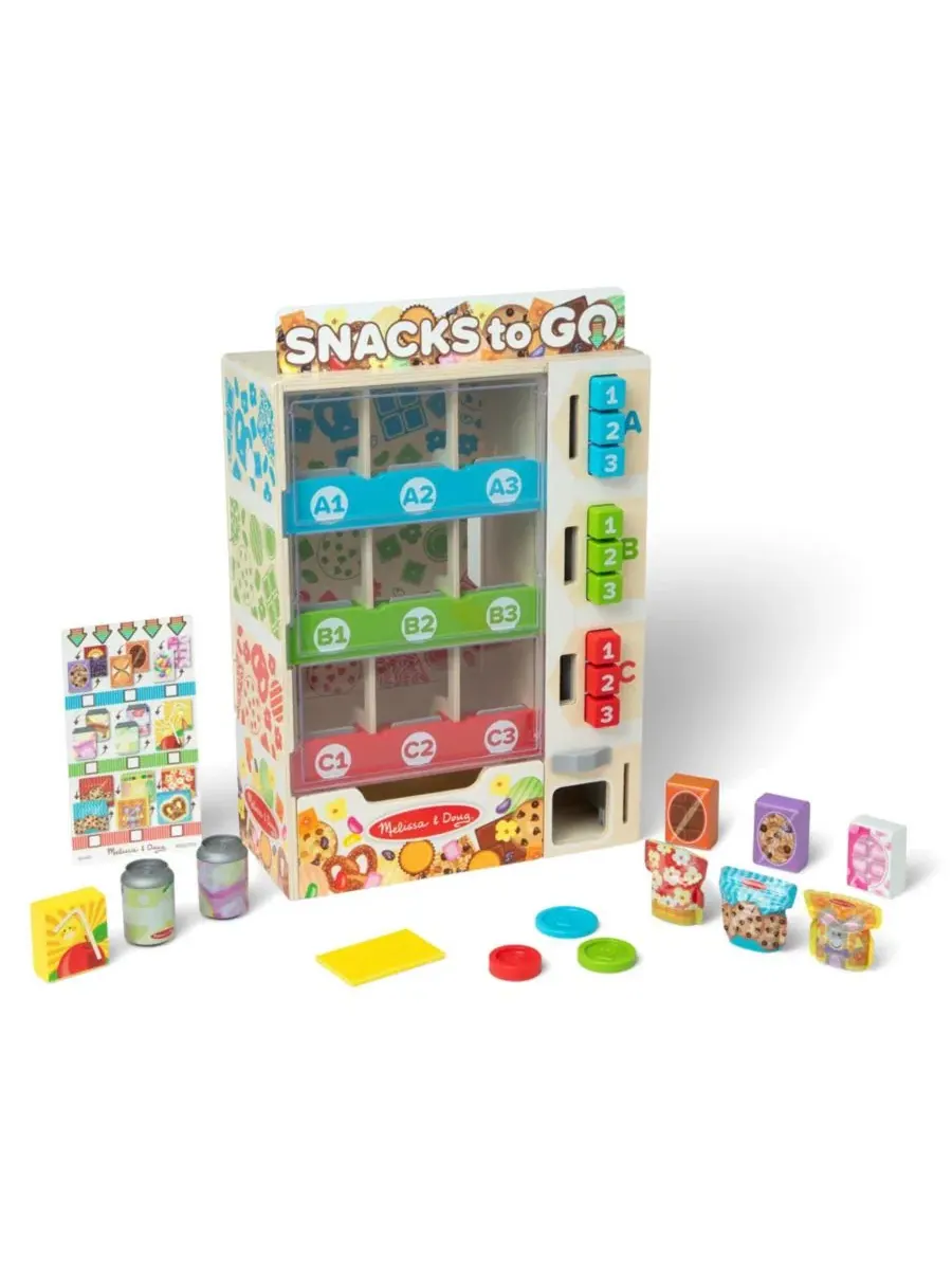 Деревянный вендинговый автомат для игры в снеки Sort, Stock & Select Melissa and Doug — изображение 3 из 3, мульти