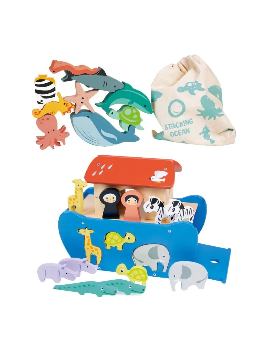 Набор для сортировки и балансировки Noah's Sorting and Stacking Bundle Mentari Toys