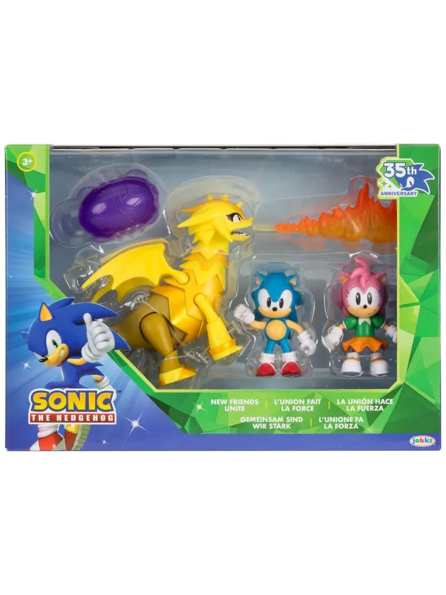 Набор фигурок-диорама New Friends Unite, 5 предметов Sonic — изображение 3 из 3, нет цвета