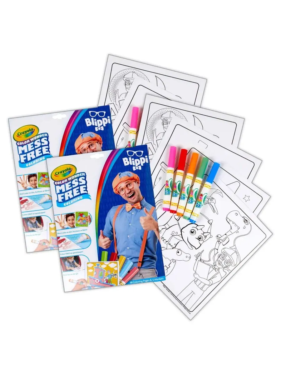 Набор для раскрашивания Color Wonder Blippi, 2 комплекта Crayola