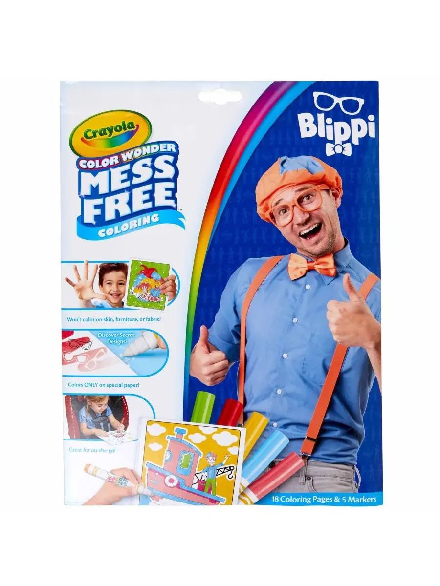 Набор для раскрашивания Color Wonder Blippi, 2 комплекта Crayola — изображение 5 из 5, мульти