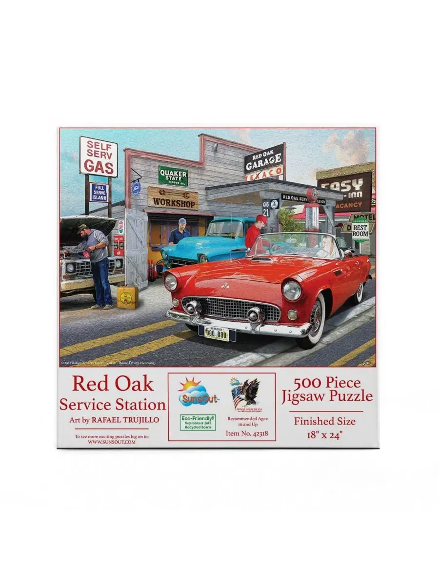 Пазл «Автозаправочная станция Red Oak» (500 деталей) для взрослых Sunsout — изображение 5 из 5, нет цвета