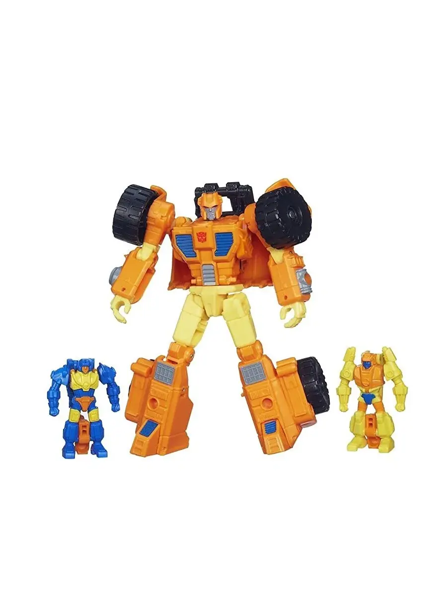 Фигурка Deluxe Class Scoop с Targetmaster-партнерами Caliburst и Holepunch Transformers Generations