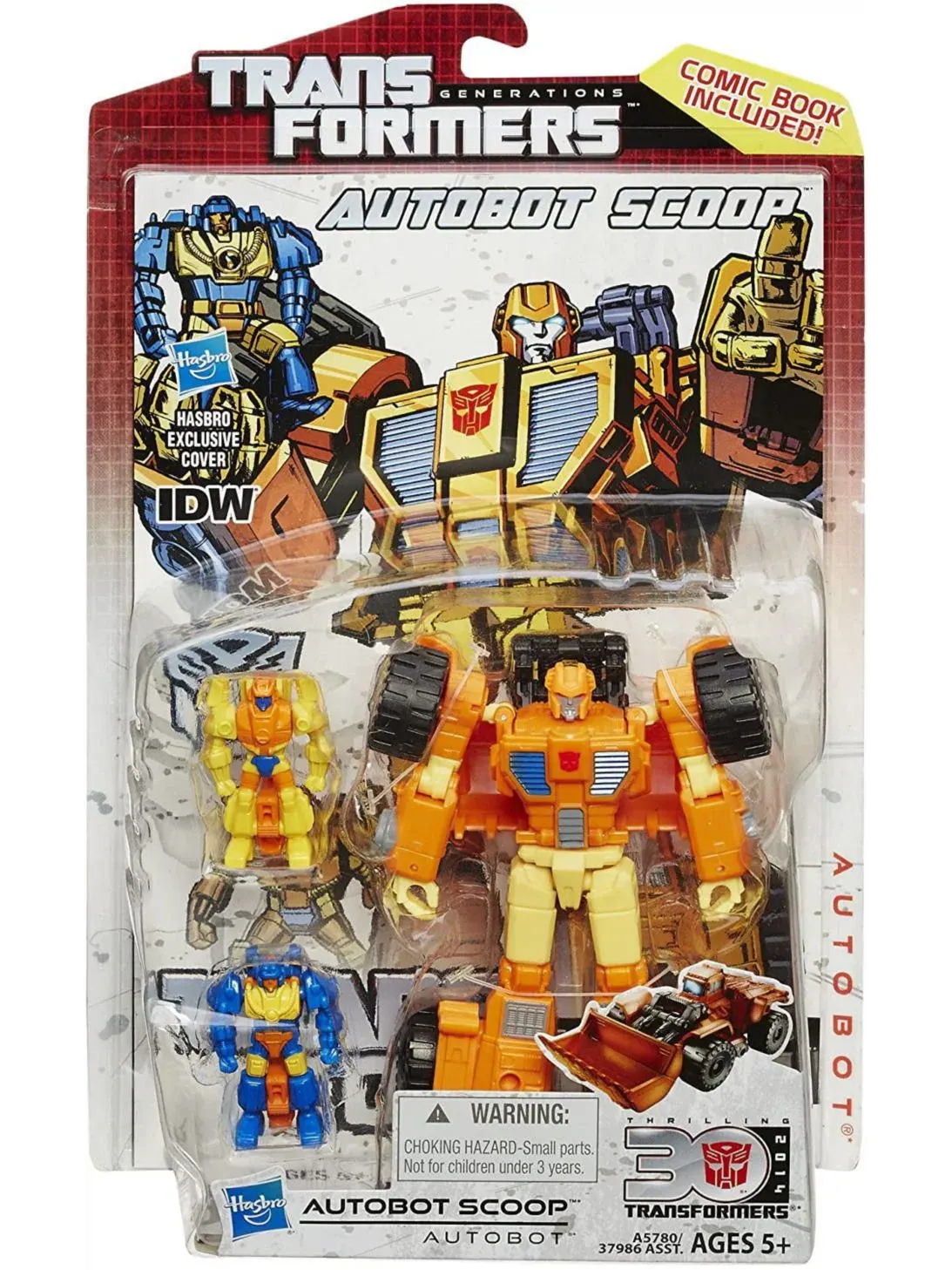 Фигурка Deluxe Class Scoop с Targetmaster-партнерами Caliburst и Holepunch Transformers Generations — изображение 5 из 5