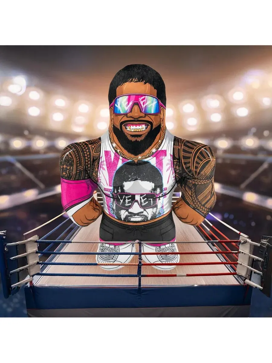 Мягкая плюшевая игрушка WWE Jey Uso Bleacher Buddy высотой 61 см Bleacher Creatures — изображение 5 из 6, нет цвета