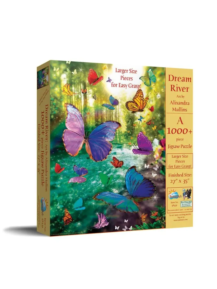 Пазл Dream River из 1000 деталей для взрослых, крупные элементы Sunsout