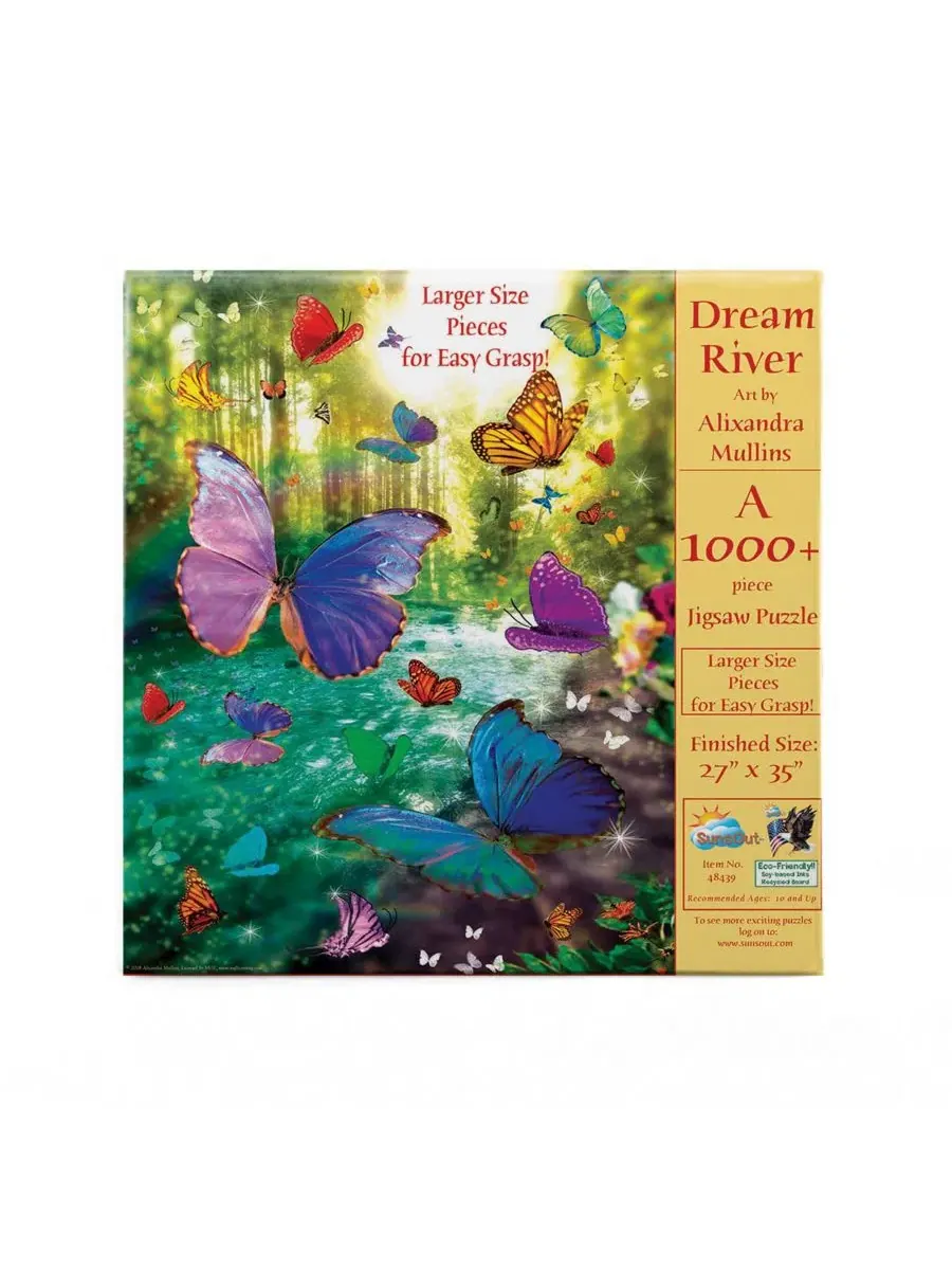 Пазл Dream River из 1000 деталей для взрослых, крупные элементы Sunsout — изображение 2 из 5, нет цвета