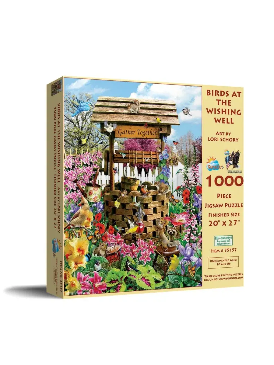 Пазл «Птицы у колодца желаний» (1000 деталей) для взрослых Sunsout