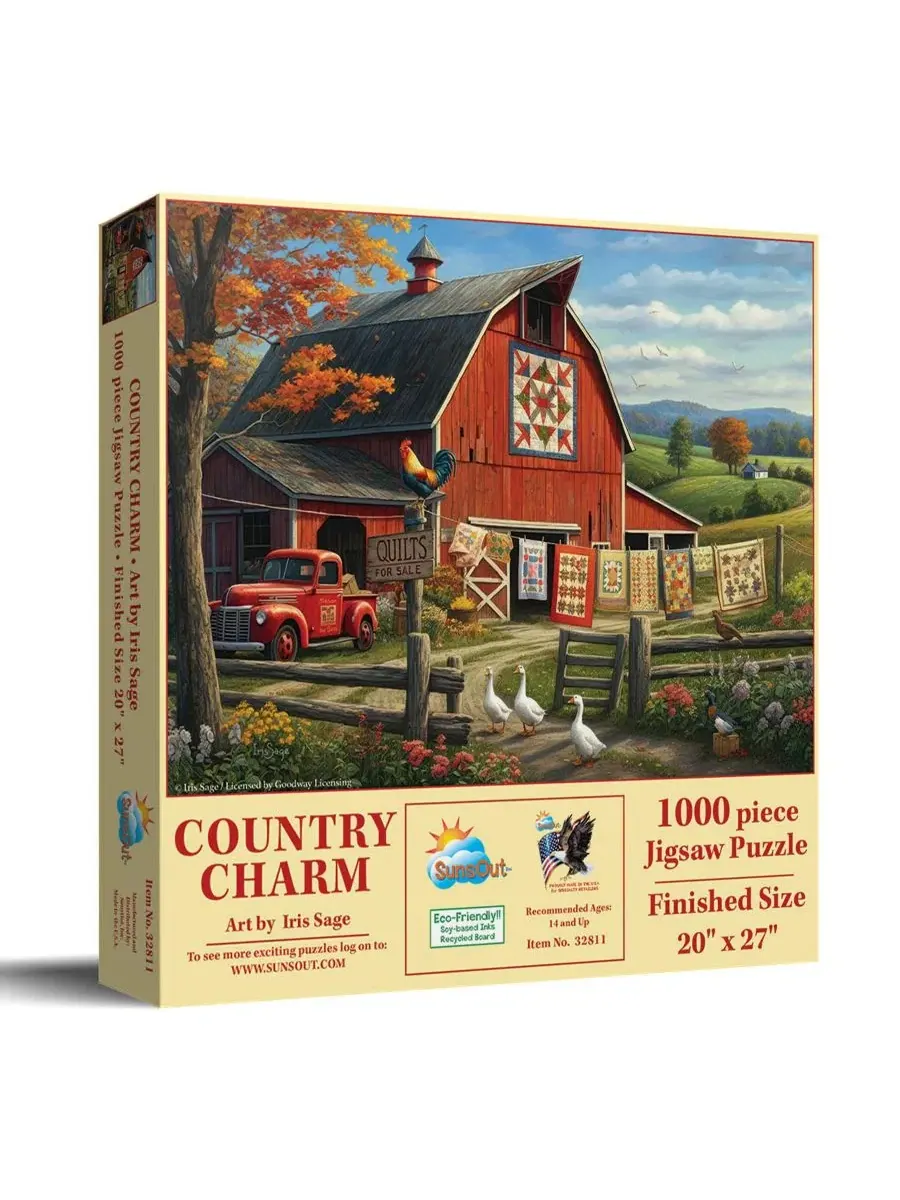 Пазл 1000 элементов Country Charm SunsOut