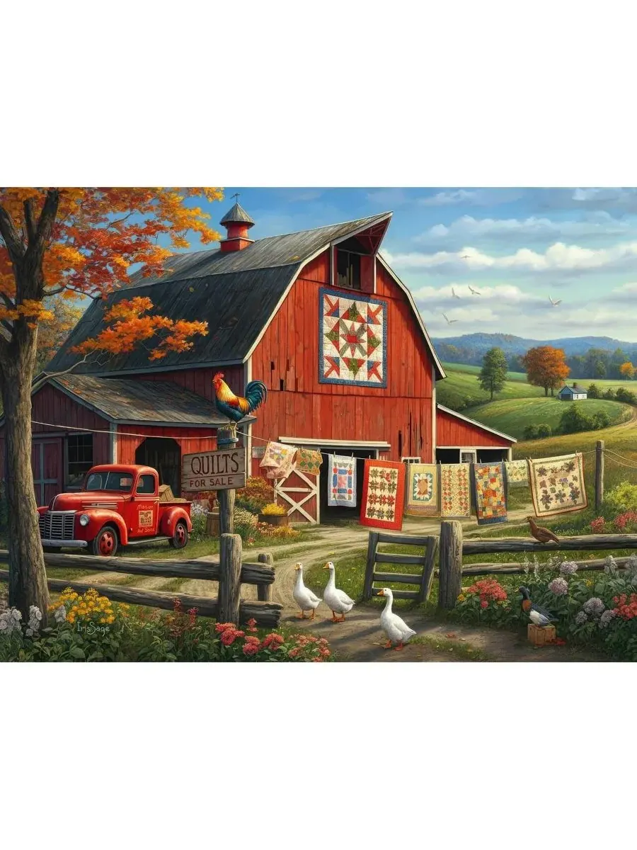 Пазл 1000 элементов Country Charm SunsOut — изображение 4 из 5, нет цвета