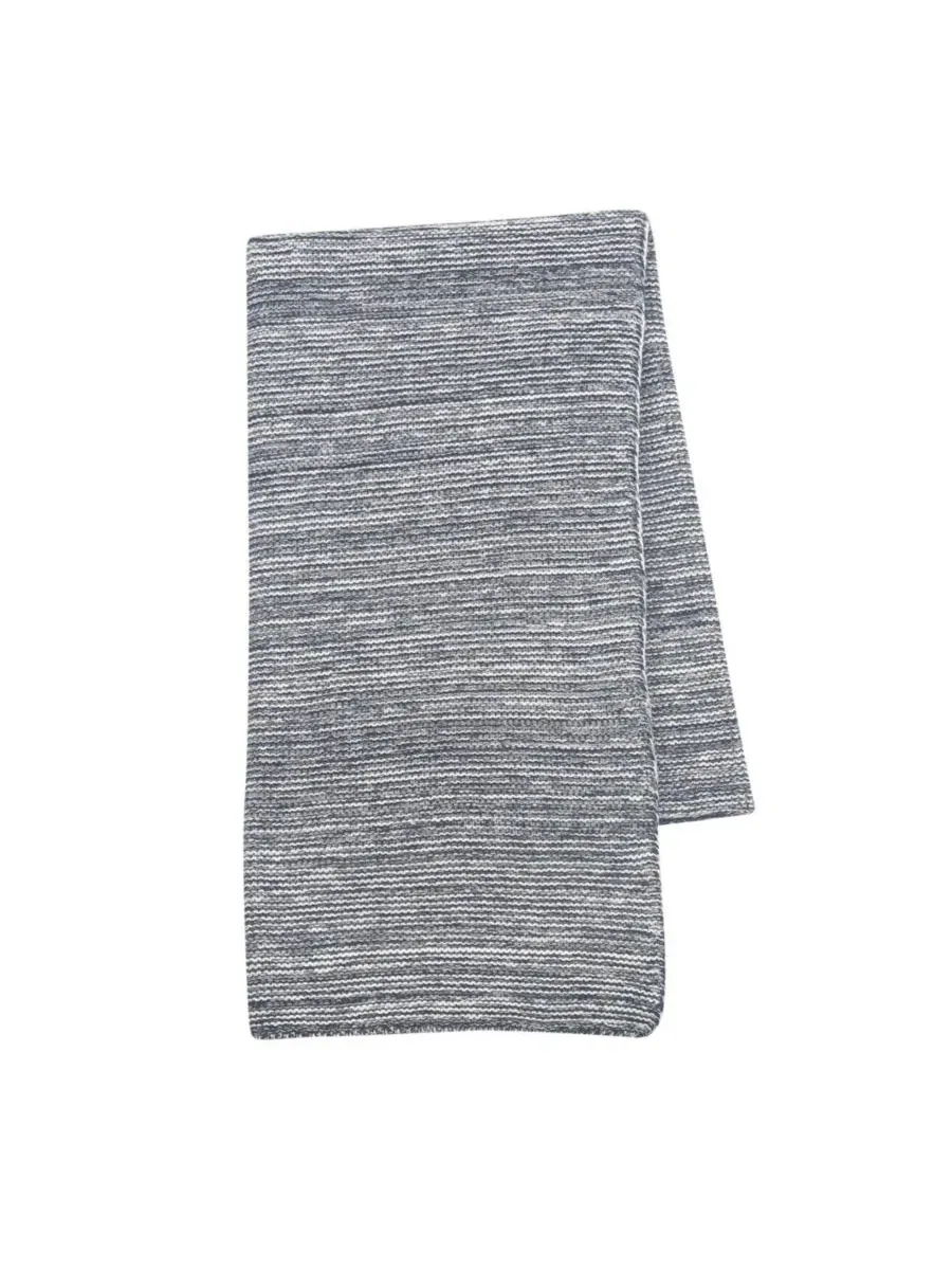 Детское одеяло Signature Blue/White из 100% хлопка меланжевого плетения Lambs & Ivy