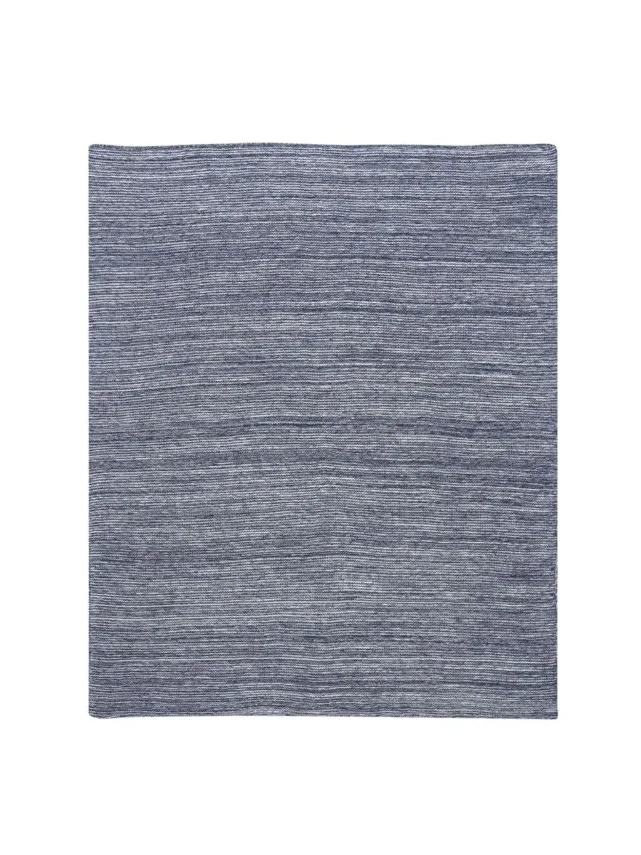 Детское одеяло Signature Blue/White из 100% хлопка меланжевого плетения Lambs & Ivy — изображение 3 из 3, темно-синий