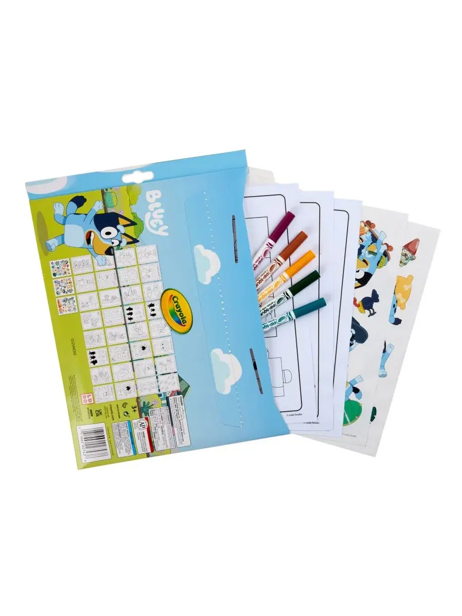 Набор для творчества с наклейками Bluey Color Sticker Activity Set Crayola — изображение 2 из 9, мульти
