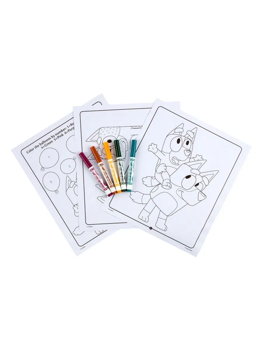 Набор для творчества с наклейками Bluey Color Sticker Activity Set Crayola — изображение 3 из 9, мульти
