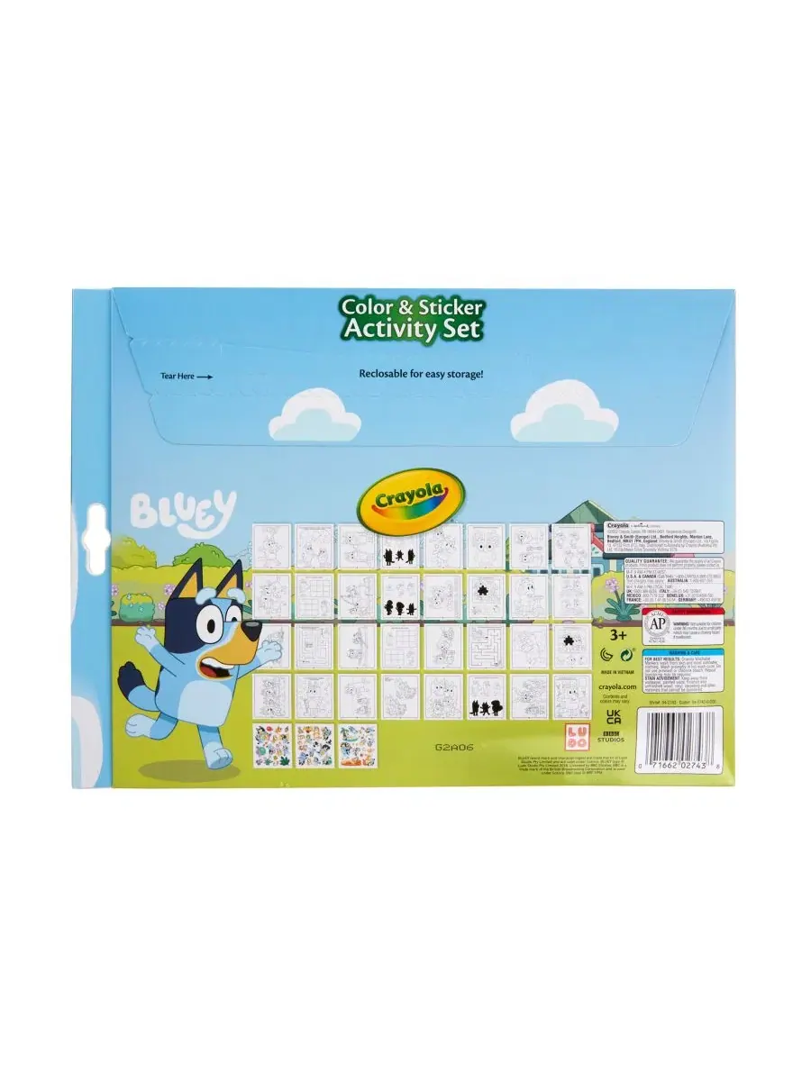 Набор для творчества с наклейками Bluey Color Sticker Activity Set Crayola — изображение 4 из 9, мульти
