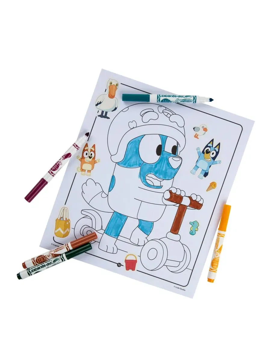 Набор для творчества с наклейками Bluey Color Sticker Activity Set Crayola — изображение 6 из 9, мульти