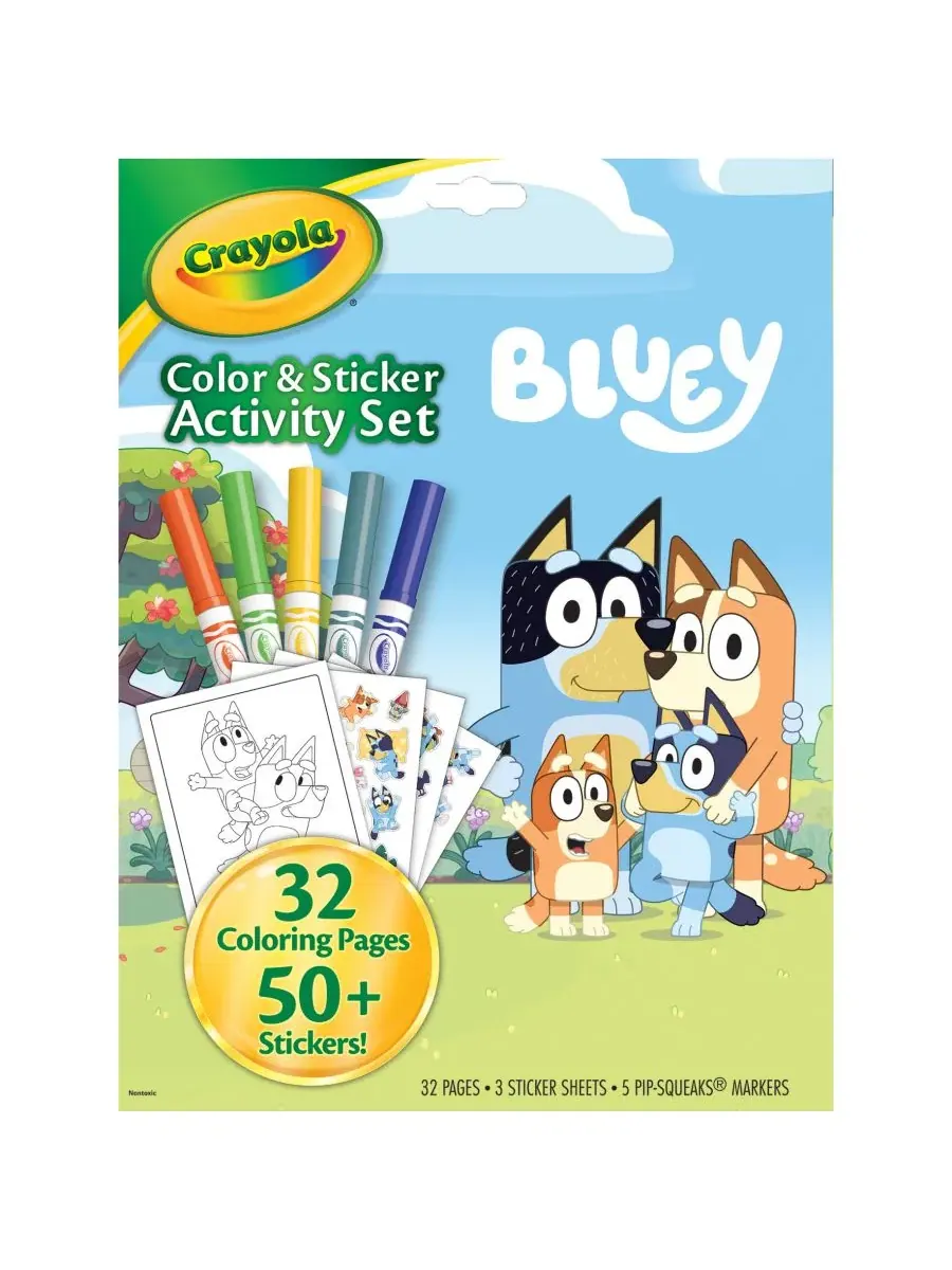 Набор для творчества с наклейками Bluey Color Sticker Activity Set Crayola — изображение 8 из 9, мульти