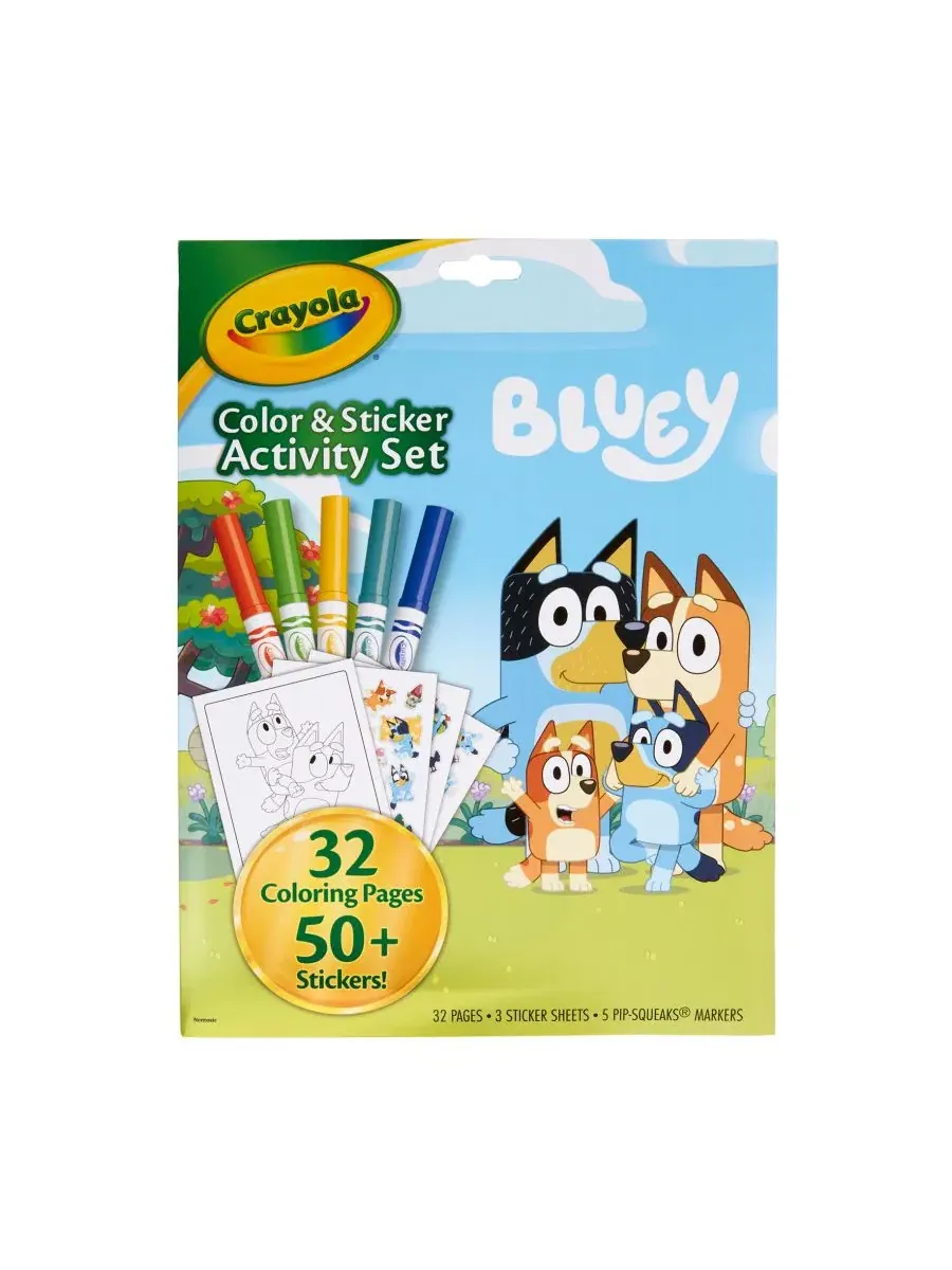Набор для творчества с наклейками Bluey Color Sticker Activity Set Crayola — изображение 9 из 9, мульти