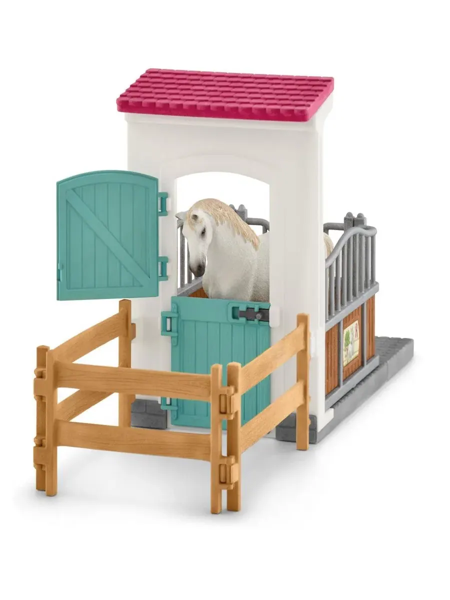 Игровой набор конюшня для лошади Horse Club Horse Stall Extension Schleich — изображение 7 из 7, мульти