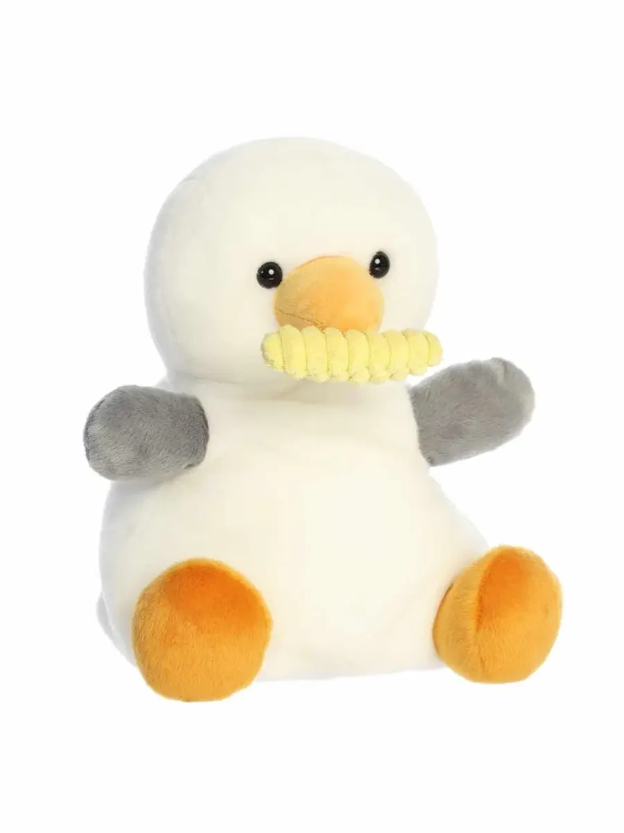 Мягкая игрушка Buoy Seagull with Fry, 30 см Aurora — изображение 4 из 5, белый