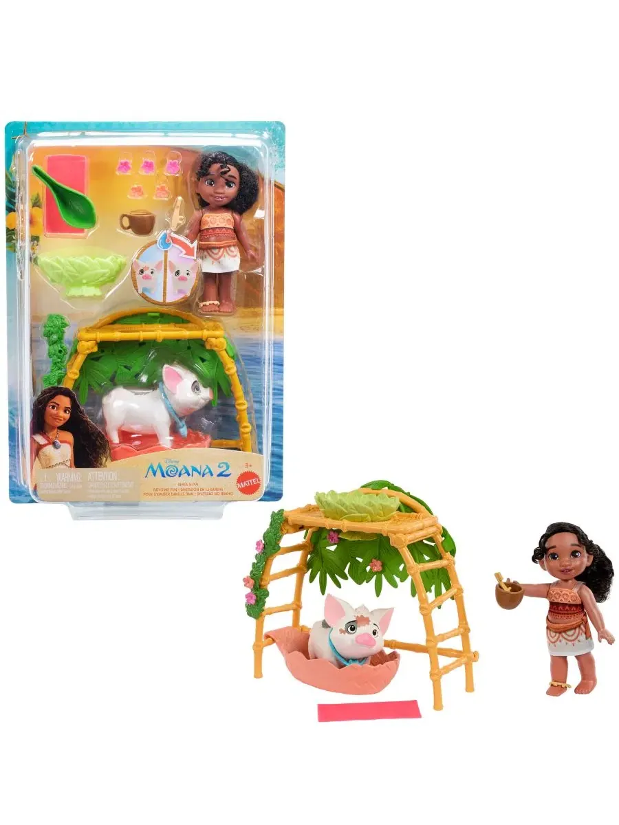 Игровой набор Moana 2 Simea and Pua Bathtime Fun Playset Disney Princess
