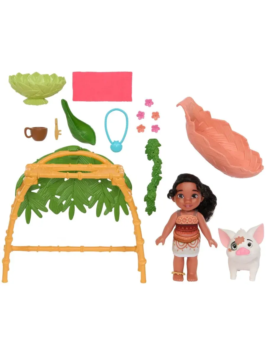 Игровой набор Moana 2 Simea and Pua Bathtime Fun Playset Disney Princess — изображение 2 из 6, мульти