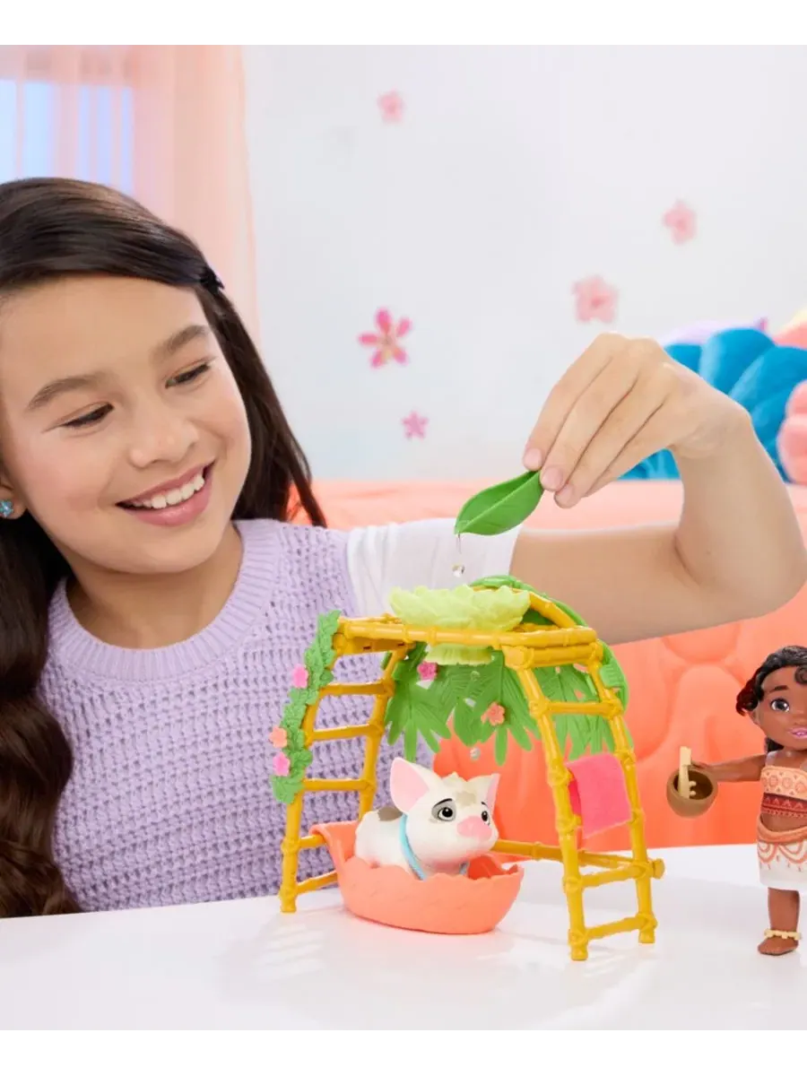 Игровой набор Moana 2 Simea and Pua Bathtime Fun Playset Disney Princess — изображение 3 из 6, мульти