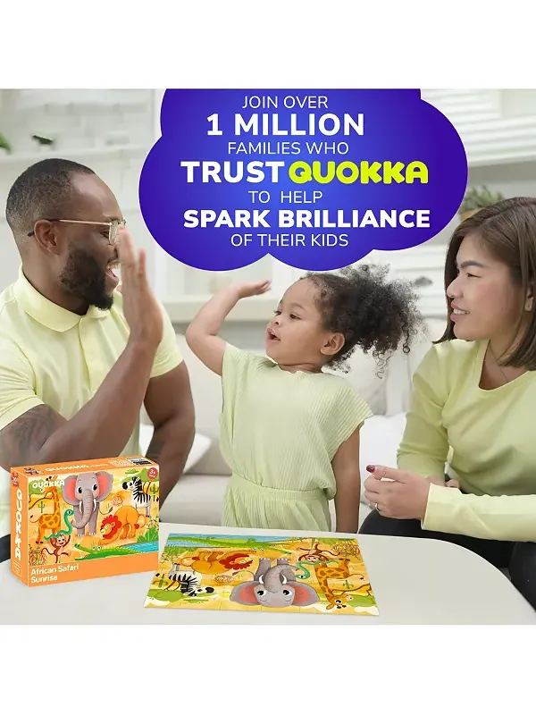 Пазлы из 30 деталей для детей 3-5 лет - развивающие игрушки Quokka, africa — изображение 3 из 4