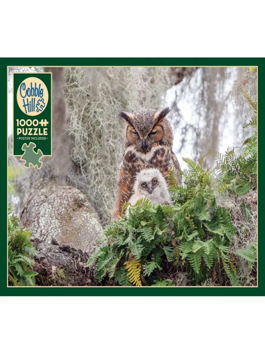 Пазл 1000 элементов Great Horned Owl Puzzle Cobble Hill — изображение 2 из 5, мульти