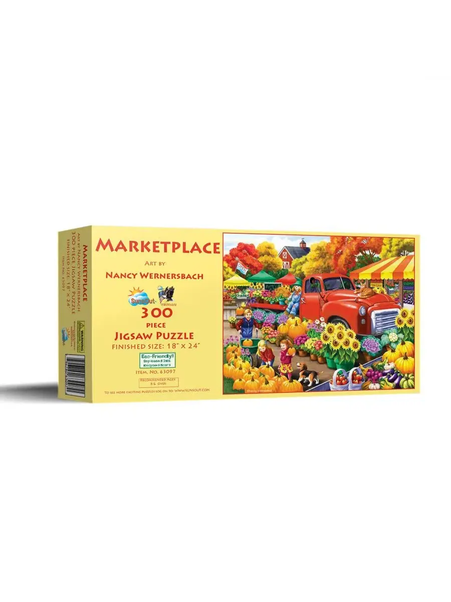Пазл 300 элементов MarketPlace с автомобильной тематикой SunsOut, 46 x 61 см
