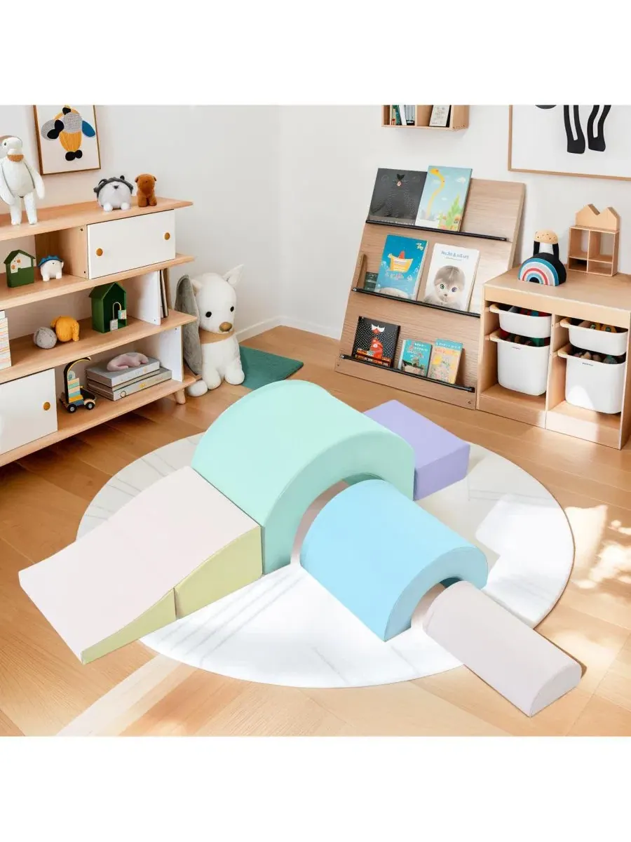 Набор из 5 мягких игровых модулей-леденцов Streamdale Furniture