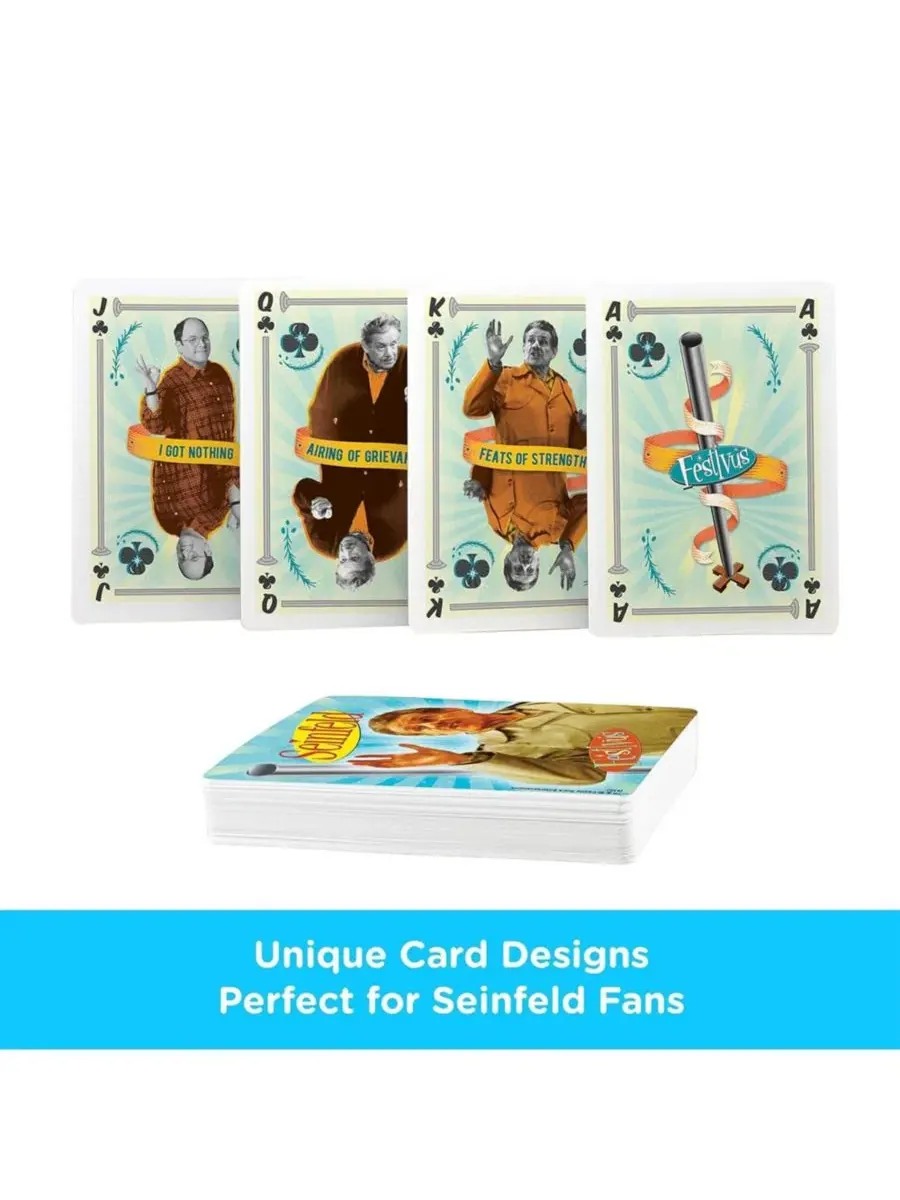 Игральные карты Seinfeld Festivus, Колода из 52 карт + 2 джокера Nmr Distribution — изображение 3 из 6, нет цвета