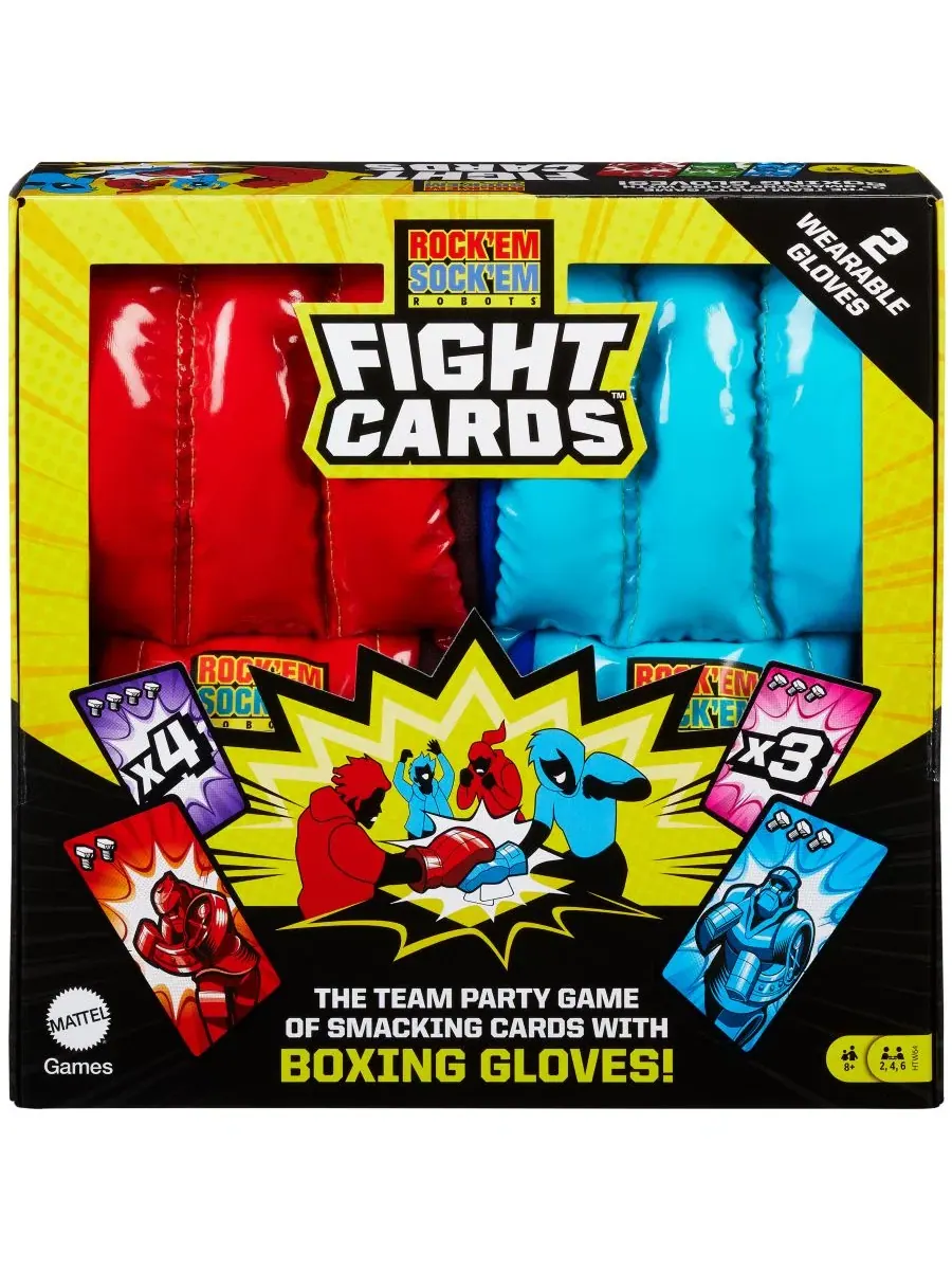 Карточная игра Rock 'Em Sock 'Em Robots Fight Cards Mattel
