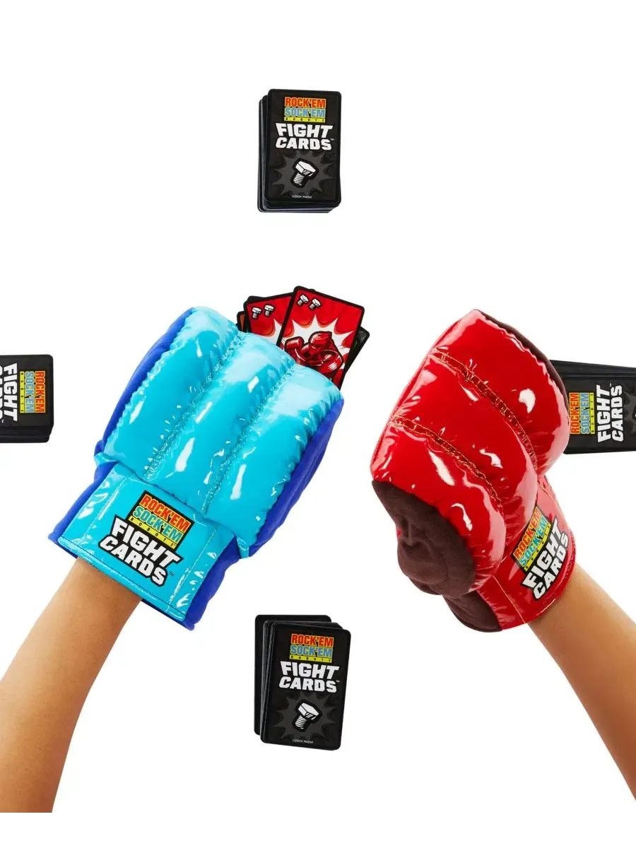 Карточная игра Rock 'Em Sock 'Em Robots Fight Cards Mattel — изображение 3 из 6, мульти