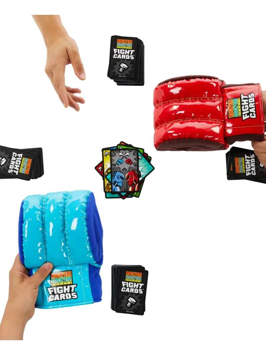 Карточная игра Rock 'Em Sock 'Em Robots Fight Cards Mattel — изображение 4 из 6, мульти