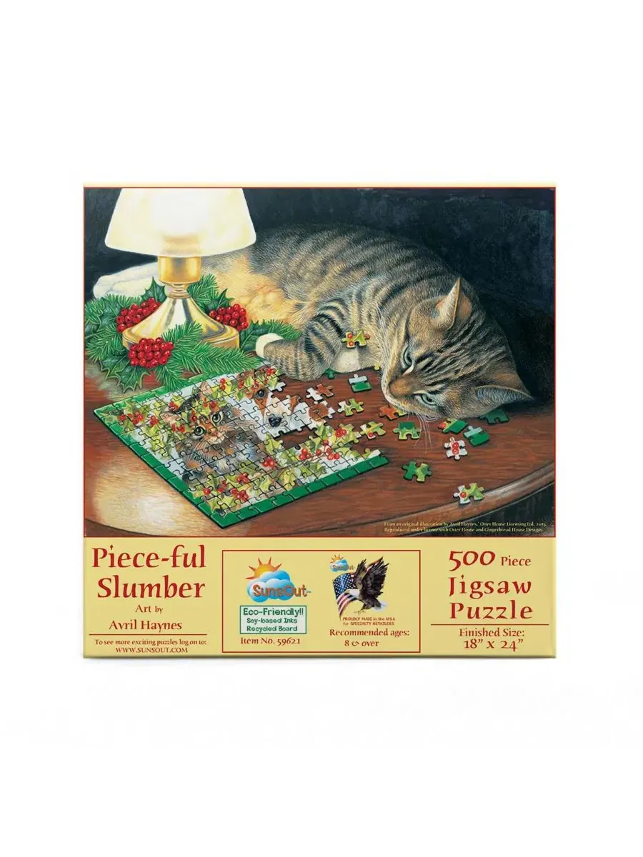 Пазл Piece-ful Slumber из 500 деталей для взрослых Sunsout — изображение 3 из 5, нет цвета