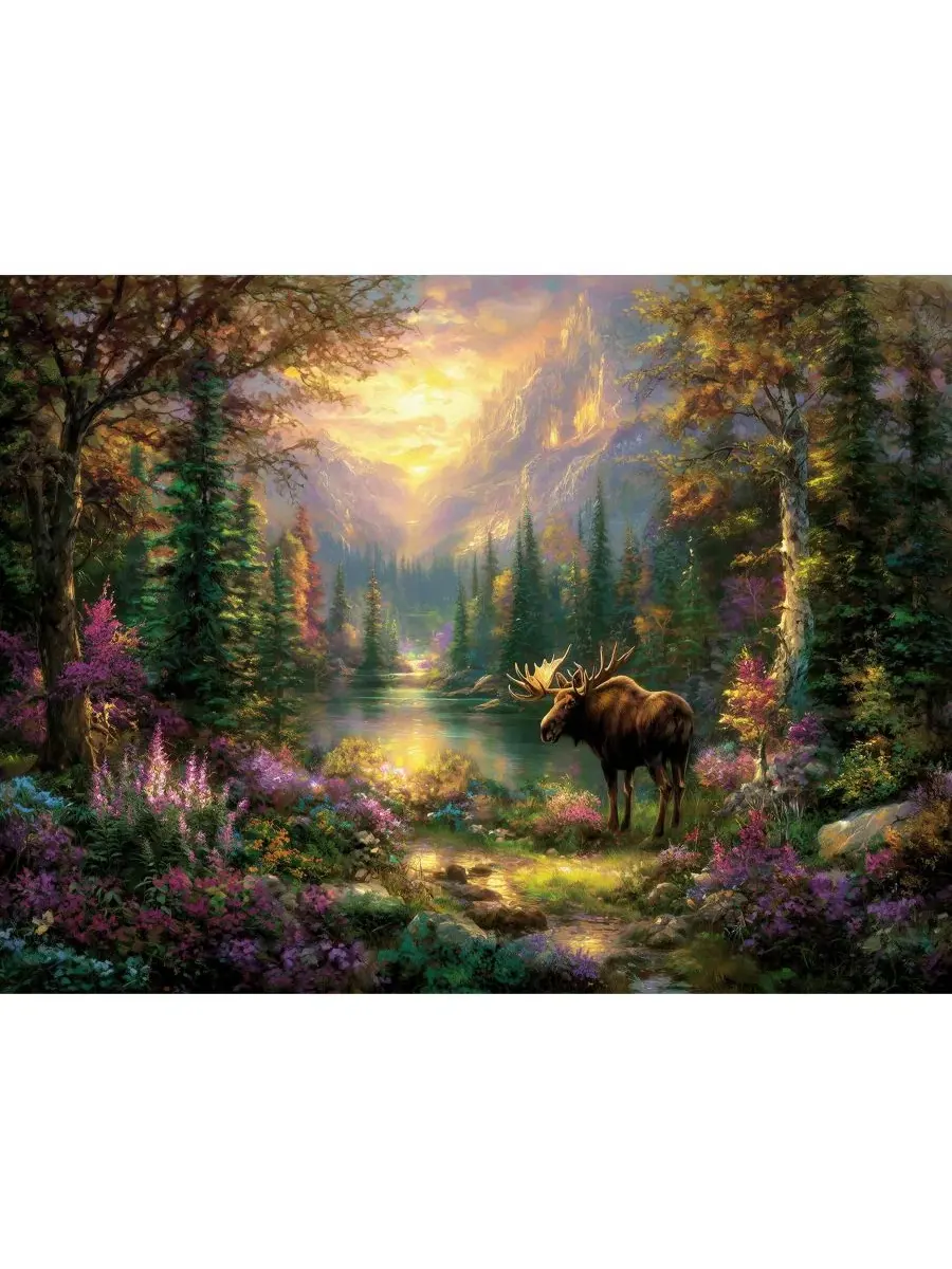 Пазл Moose Hollow из 500 деталей для взрослых Sunsout — изображение 4 из 5, нет цвета