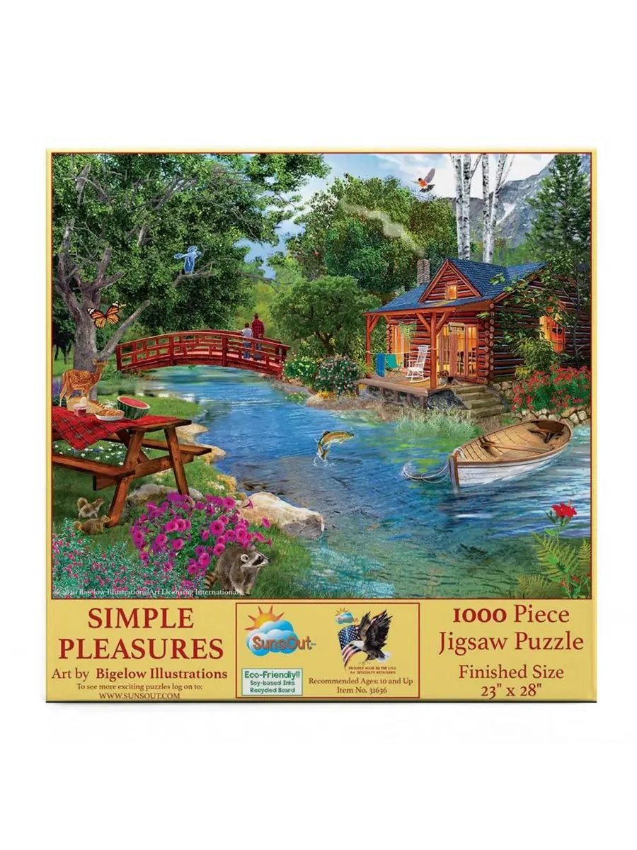 Пазл 1000 элементов Simple Pleasures SunsOut — изображение 3 из 5, нет цвета