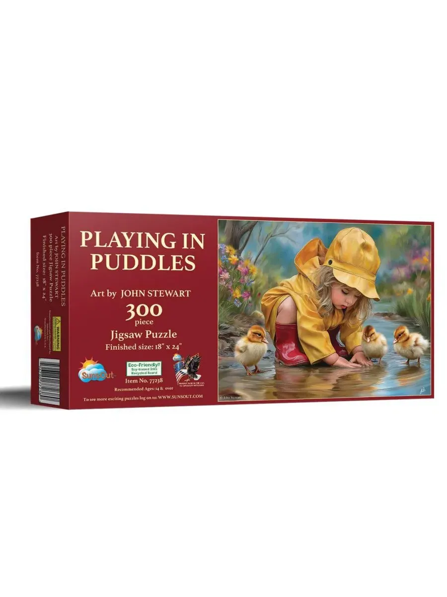 Пазл 300 деталей с принтом Playing in Puddles SunsOut