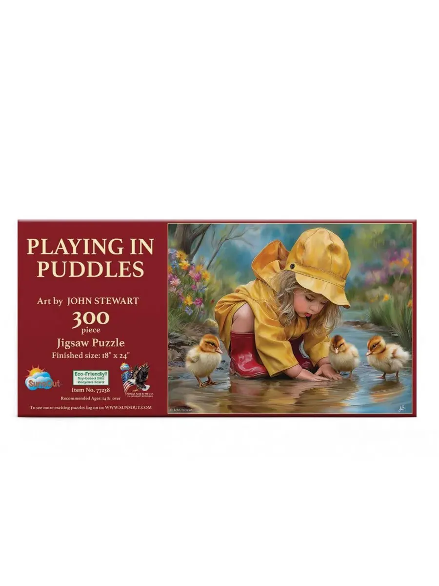 Пазл 300 деталей с принтом Playing in Puddles SunsOut — изображение 3 из 5, нет цвета