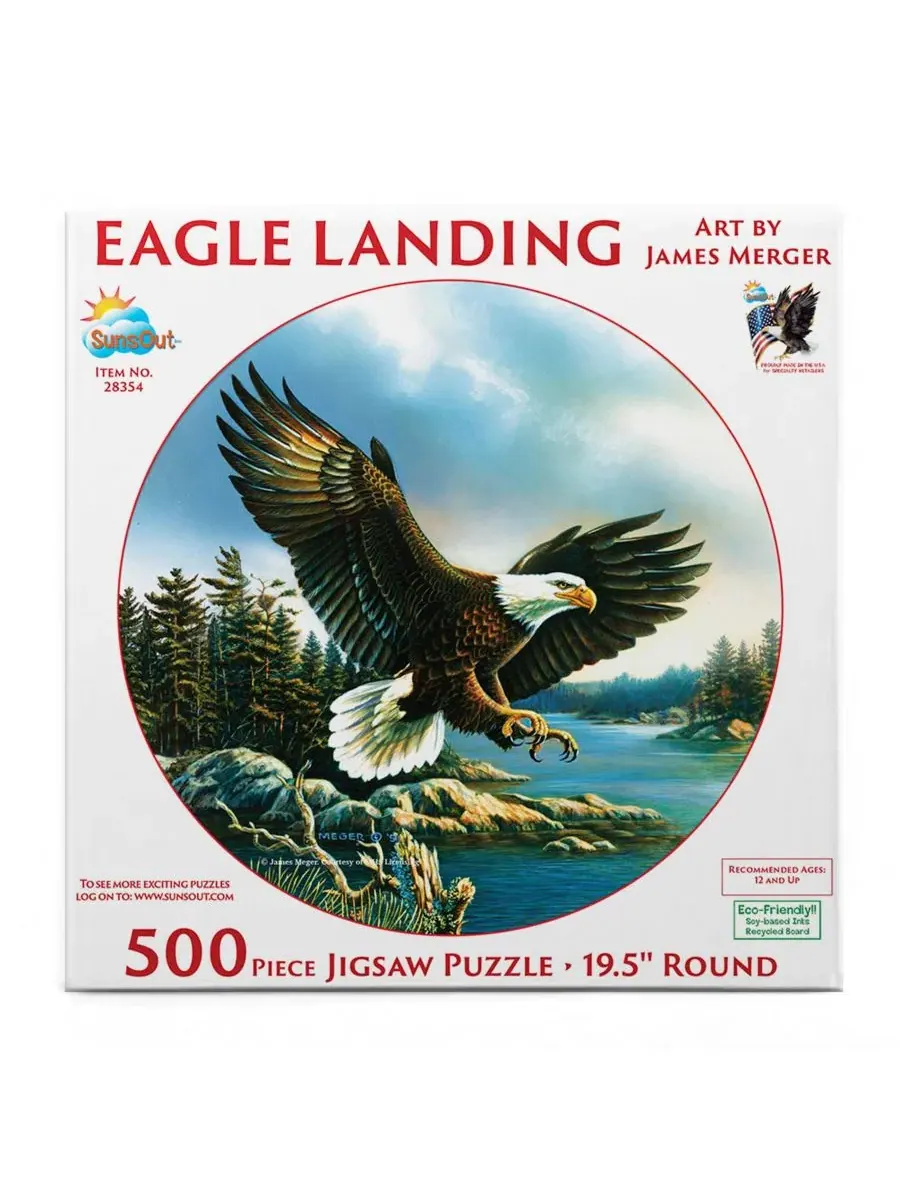 Пазл Eagle Landing 500 деталей SunsOut — изображение 2 из 5, нет цвета