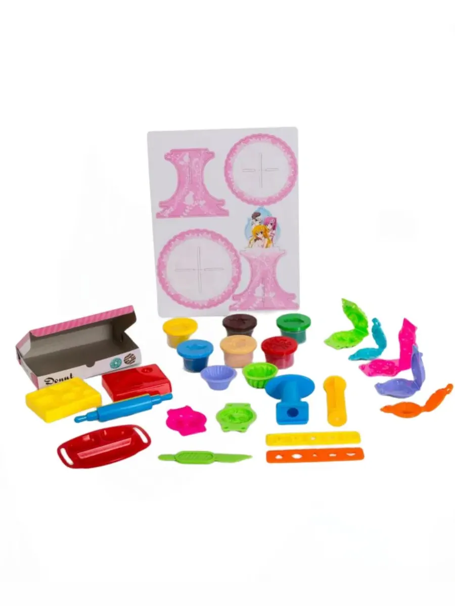 Набор для самостоятельного изготовления пончиков из глины от Big Daddy Toys Play Baby — изображение 3 из 4, мульти