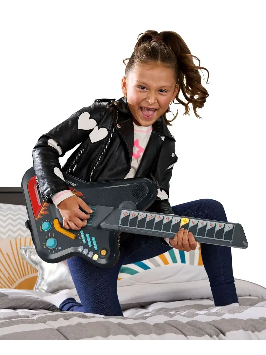Интерактивная гитара VTech Kidi Star с подсветкой, Rockstar Guitar — изображение 5 из 5, нет цвета