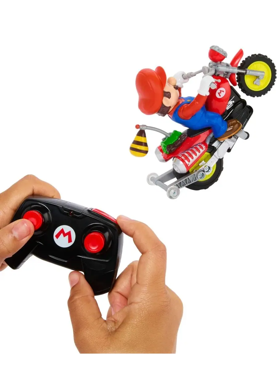 Радиоуправляемый мотоцикл Mario Wheelie Motocross Hot Wheels — изображение 2 из 6, нет цвета