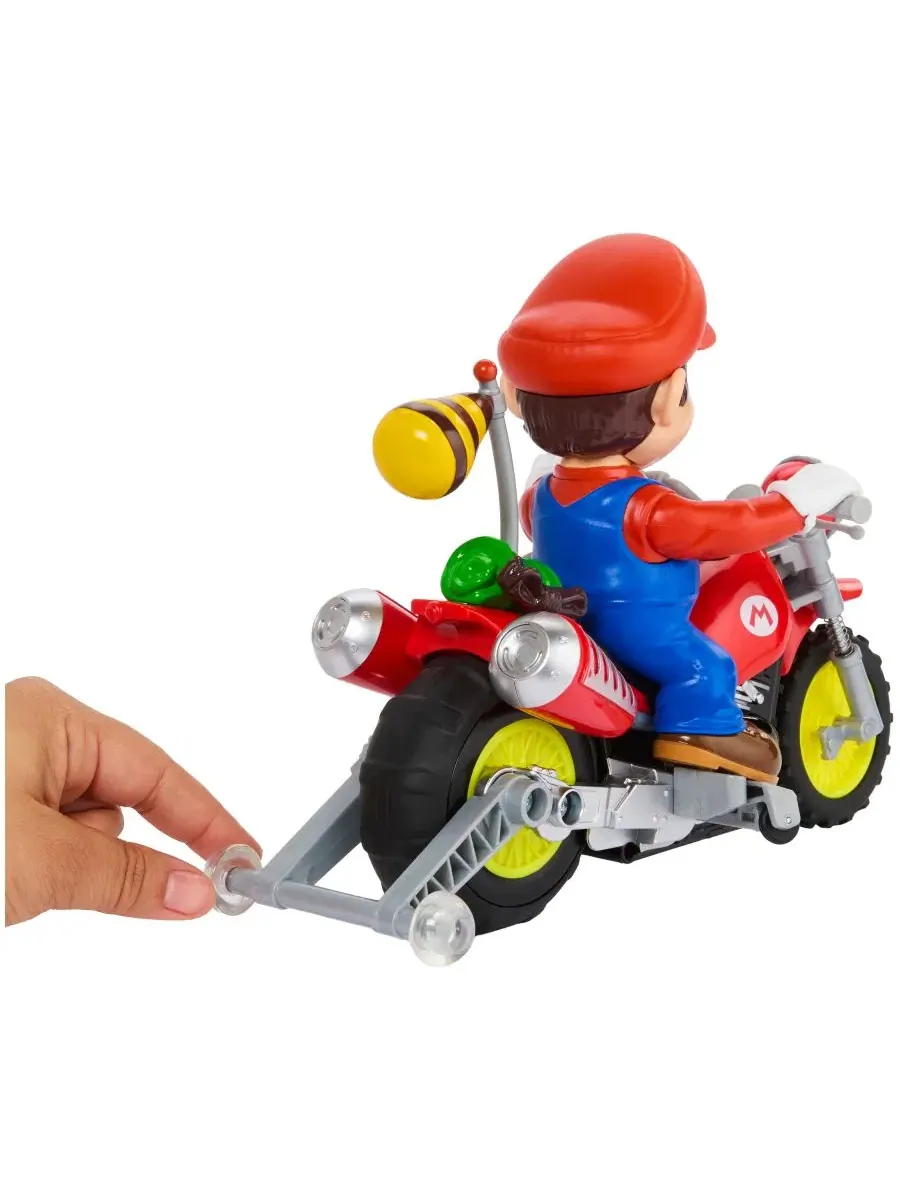 Радиоуправляемый мотоцикл Mario Wheelie Motocross Hot Wheels — изображение 6 из 6, нет цвета