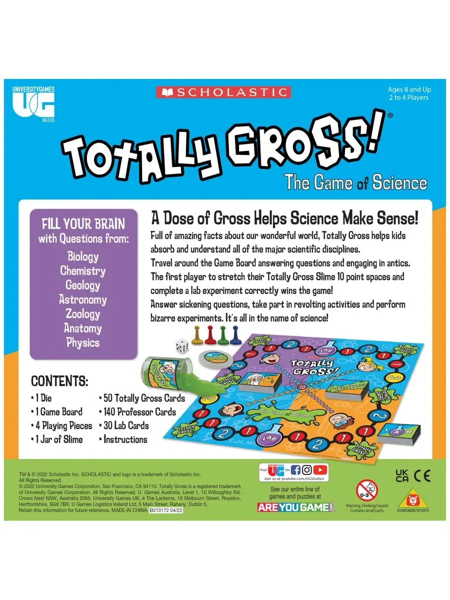 Настольная игра Totally Gross the Game of Science Areyougame — изображение 3 из 5, нет цвета
