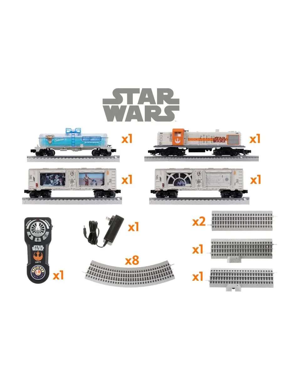 Железнодорожный набор Disney Star Wars Rebel RS-3 LionChief Freight Electric O Gauge с Bluetooth — изображение 15 из 18