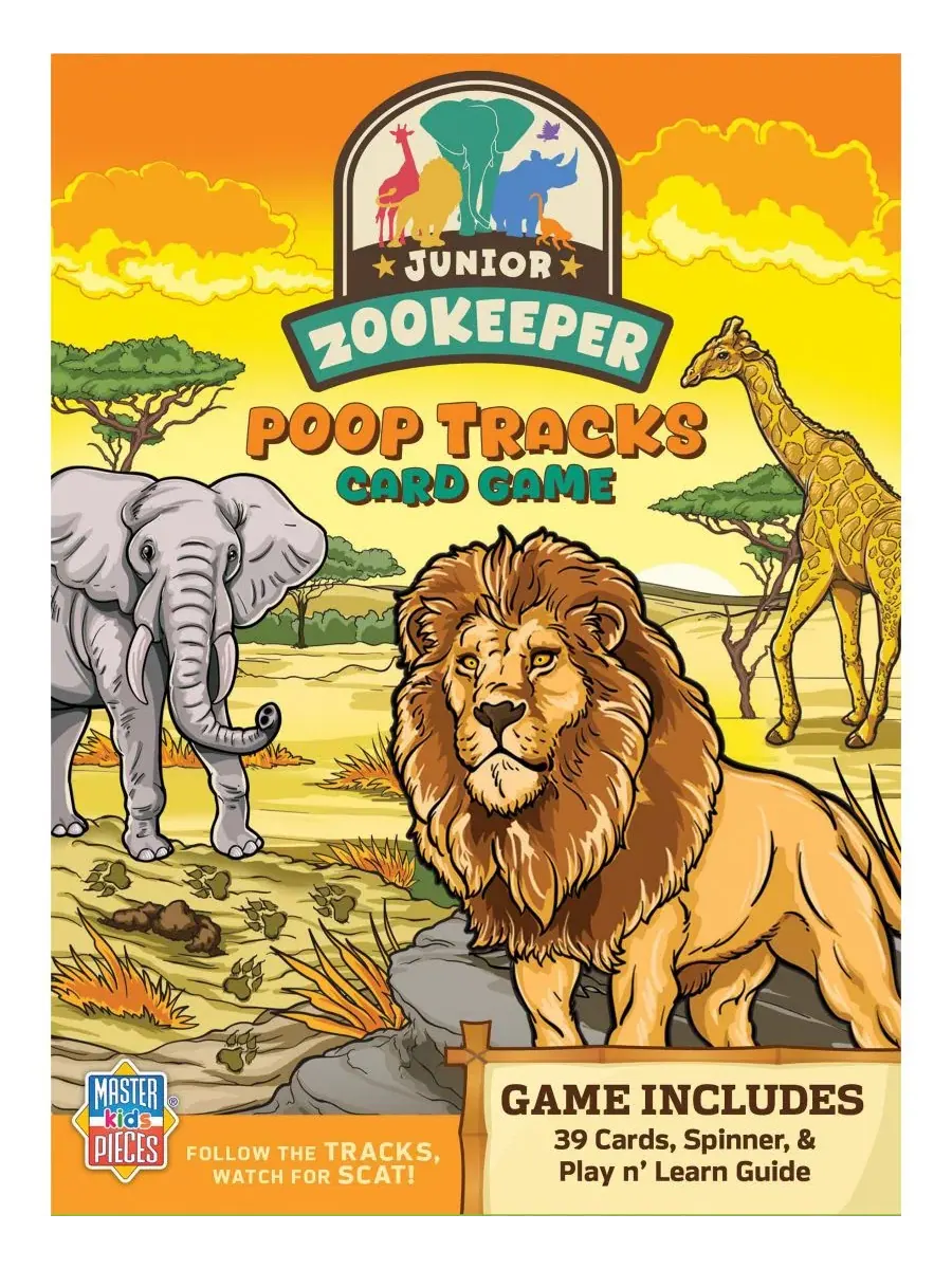 Карточная игра «Следы экскрементов юного смотрителя зоопарка» Masterpieces Puzzles